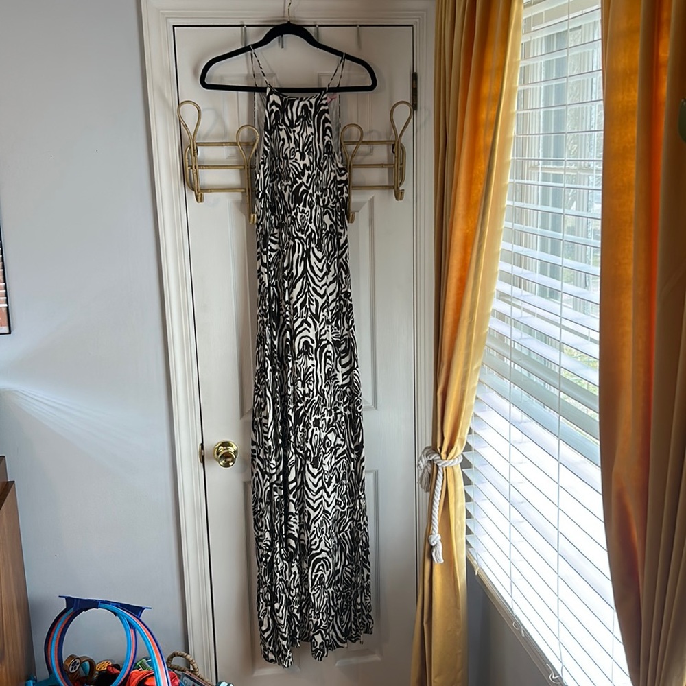 Lilly Pulitzer Lined Linen Maxi Dress